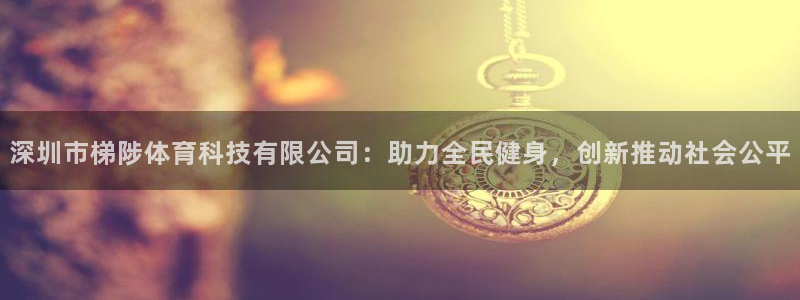 深圳市梯陟体育科技有限公司：助力全民健身，创新推动社会公平